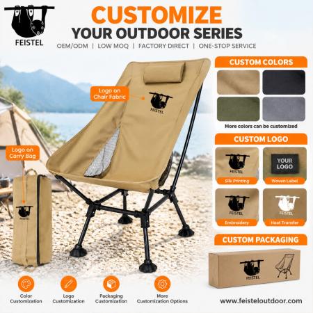 Chaise de Camping Pliante Surdimensionnée – Capacité de 150kg Fauteuil Lune Léger avec Cadre en Aluminium 7075, Filet en Polyester 600D et Sac de Transport 